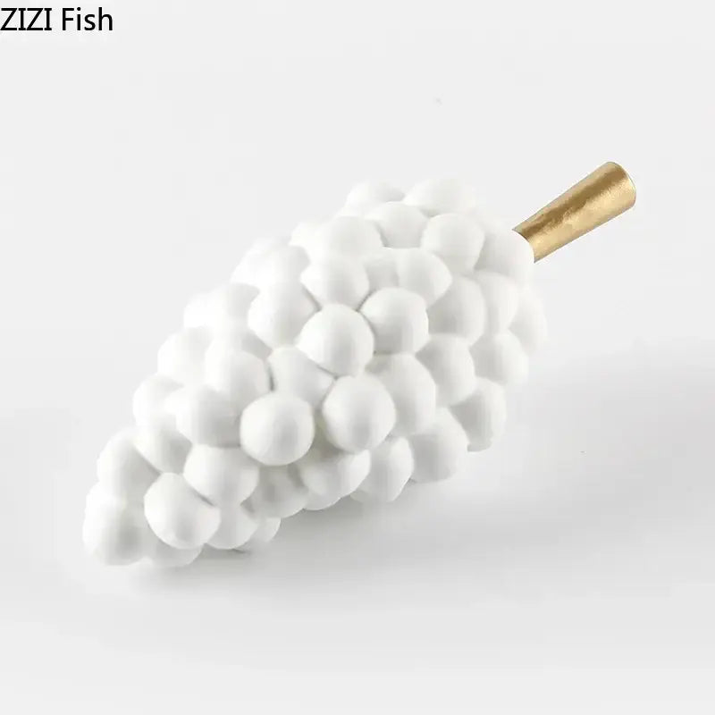 Modern white and gold grape skewer desk ornament dining room decor