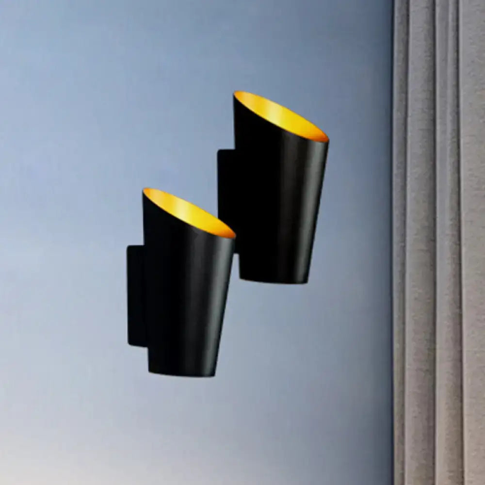 Modern white and gold led bedside sconce – bedroom wall light