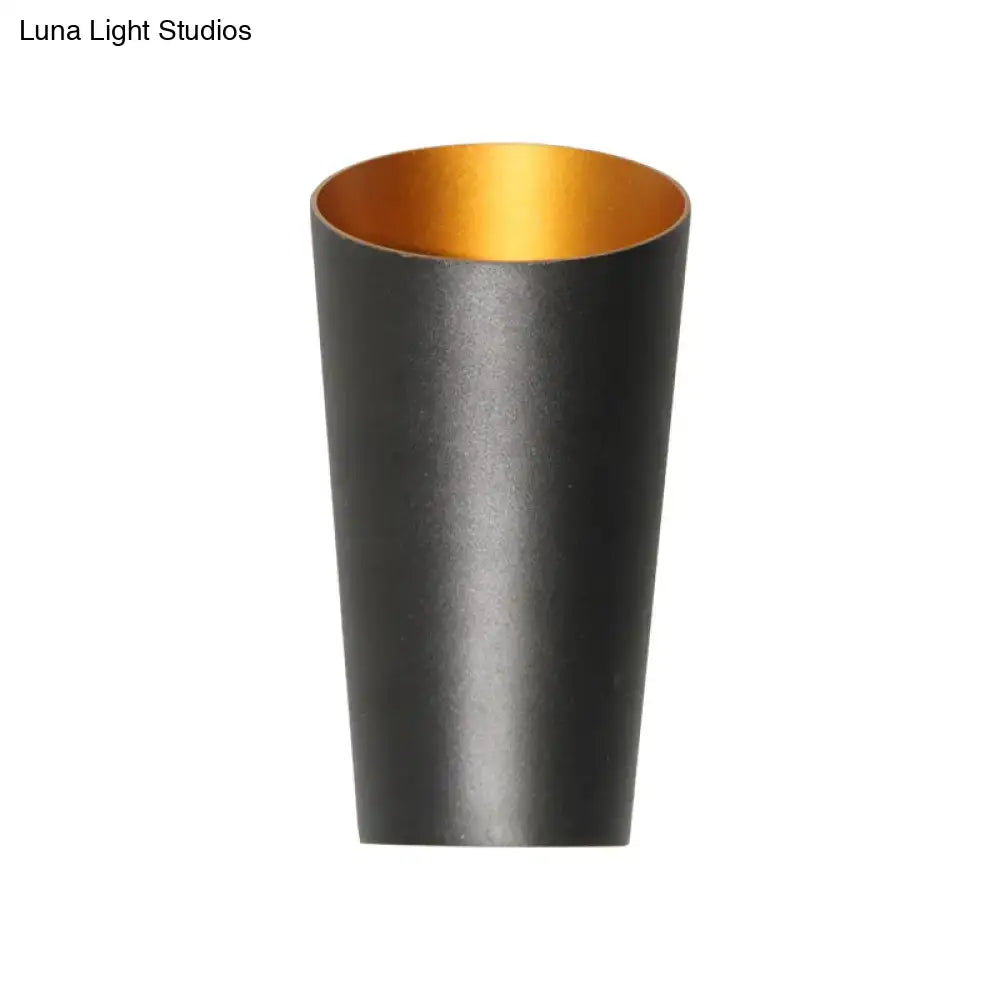 Modern white and gold led bedside sconce – bedroom wall light