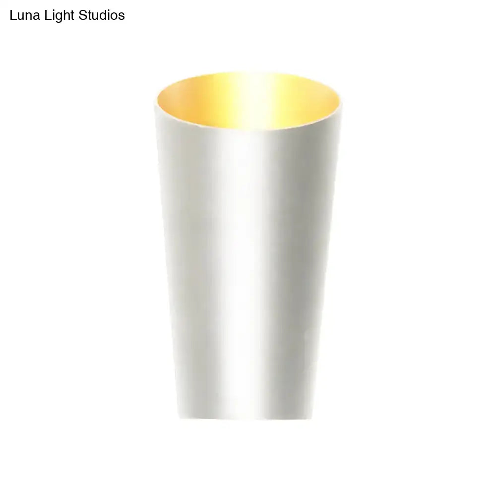 Modern white and gold led bedside sconce – bedroom wall light