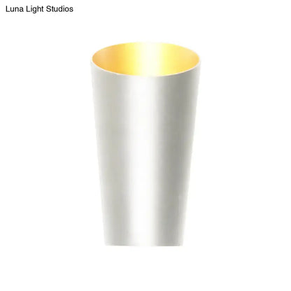 Modern white and gold led bedside sconce – bedroom wall light