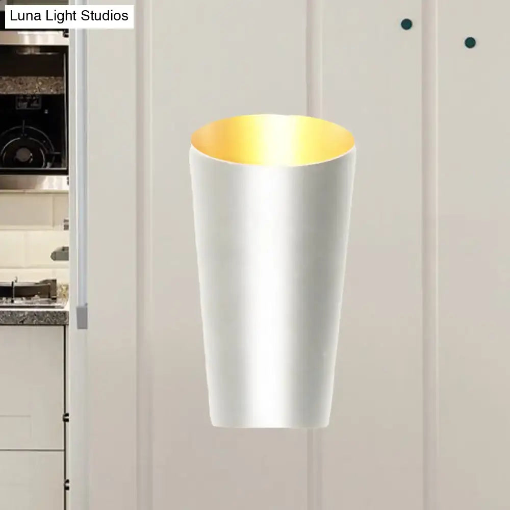Modern white and gold led bedside sconce – bedroom wall light