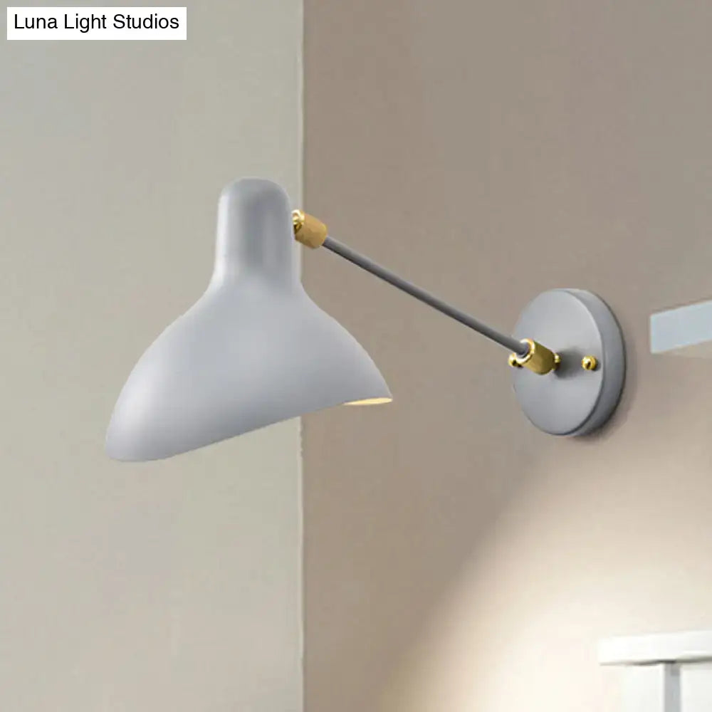 Modern white and gold wall mounted lamp – living room adjustable light