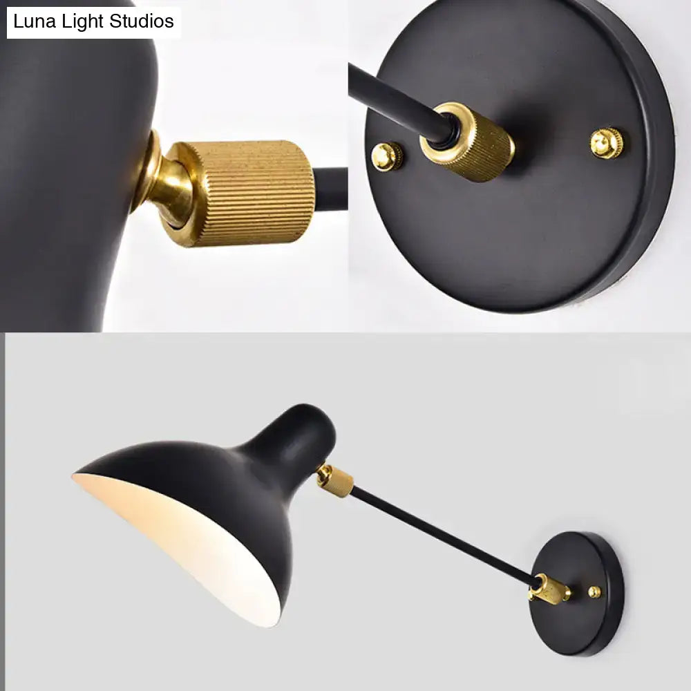 Modern white and gold wall mounted lamp – living room adjustable light
