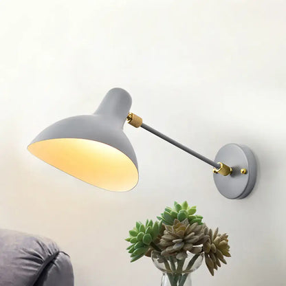 Modern white and gold wall mounted lamp – living room adjustable light