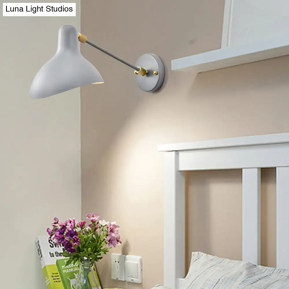 Modern white and gold wall mounted lamp – living room adjustable light