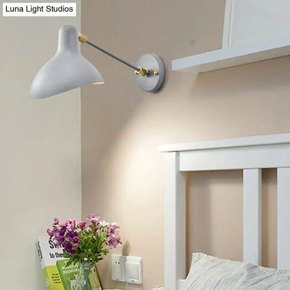 Modern white and gold wall mounted lamp – living room adjustable light
