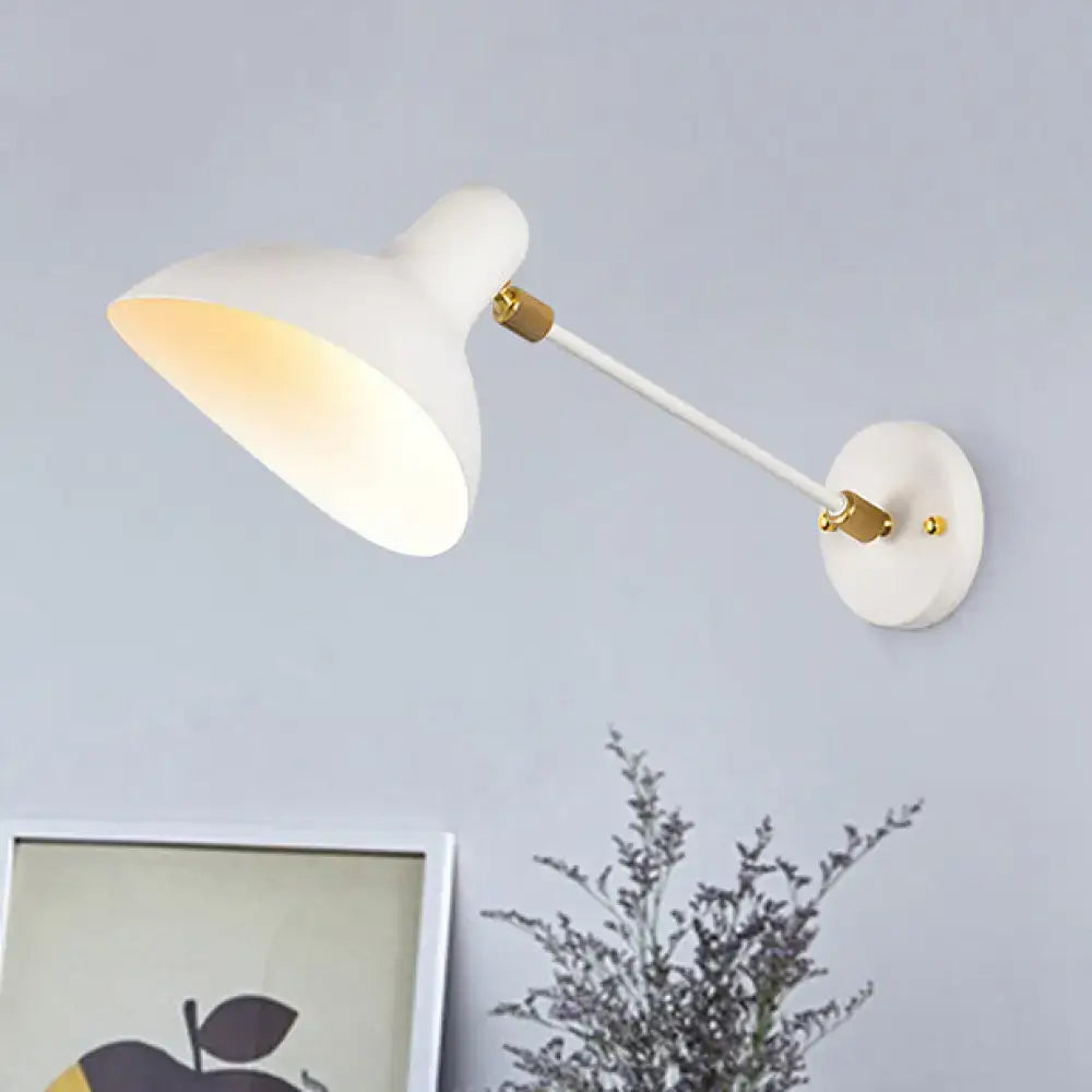 Modern white and gold wall mounted lamp – living room adjustable light