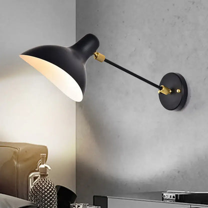 Modern white and gold wall mounted lamp – living room adjustable light