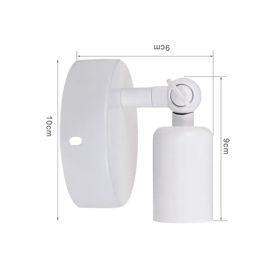 Modern white and iron wood led wall lamp bedroom sconce