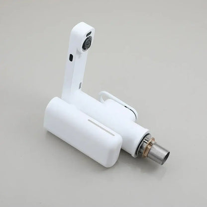 Modern white automatic sensor foam soap faucet bathroom sink mixer