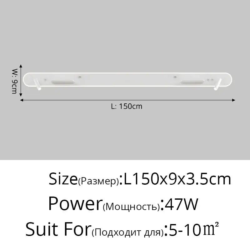 Modern white bedside wall lamp with wireless charging for bedroom