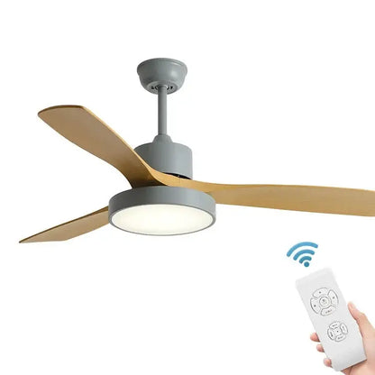 Modern white & black ceiling fan with blade copper motor bedroom