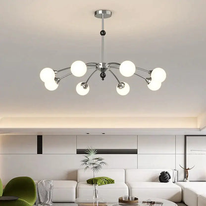Modern white & black cream wind chandelier living room lamp