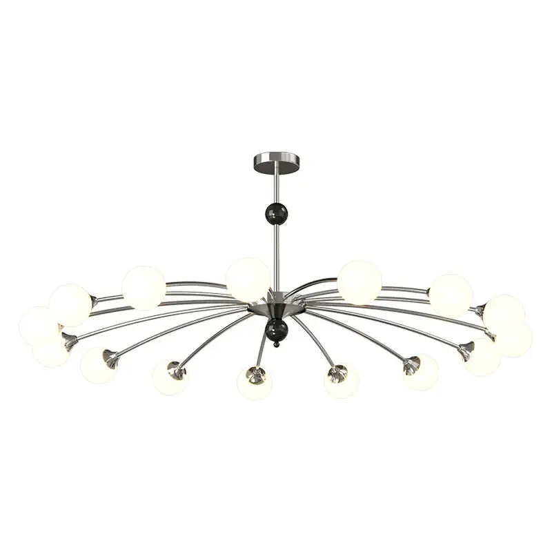 Modern white & black cream wind chandelier living room lamp