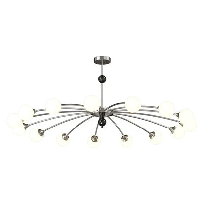 Modern white & black cream wind chandelier living room lamp