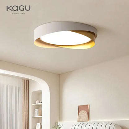 Modern white & black dimmable led chandelier living room light