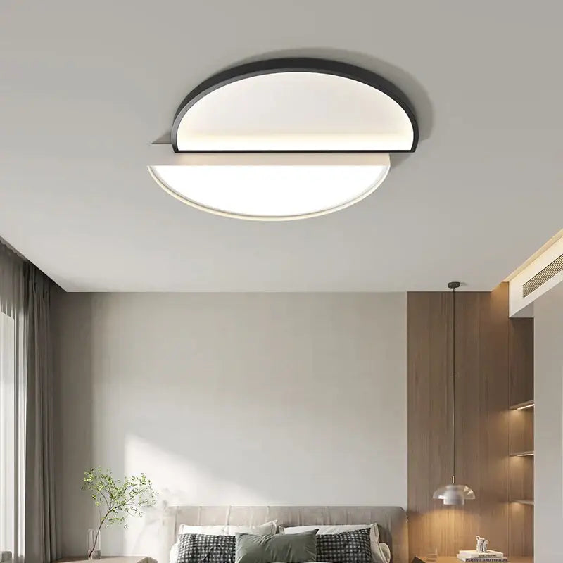 Modern white & black elegant chandelier lights for dining room