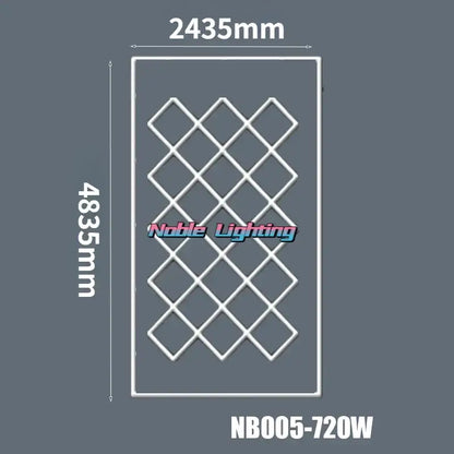 Modern white & black hexagon led ceiling light garage system