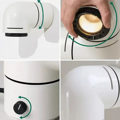 Modern white & black led wall light bedroom sconce