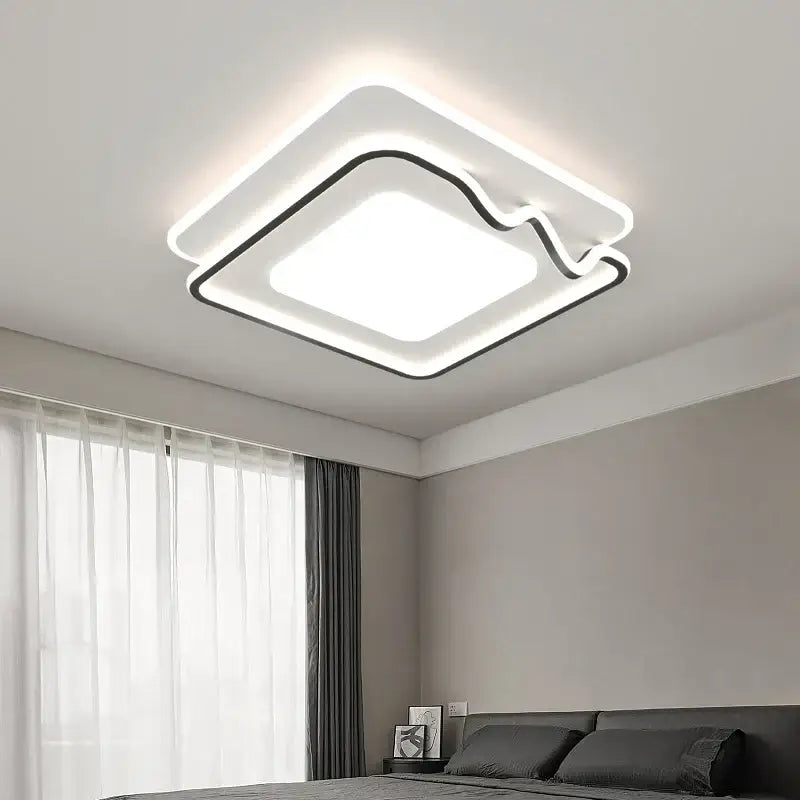 Modern white & black living chandelier lights dining room ceiling lamp