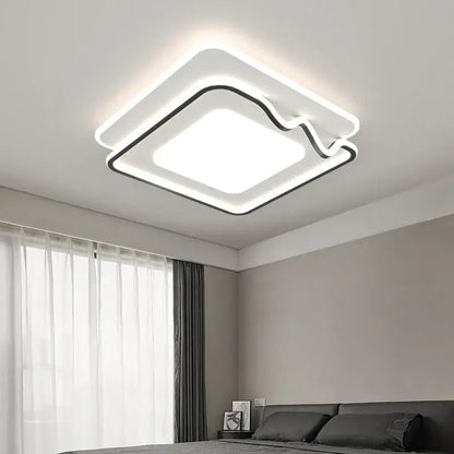 Modern white & black living chandelier lights dining room ceiling lamp