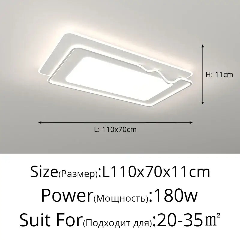 Modern white & black living chandelier lights dining room ceiling lamp