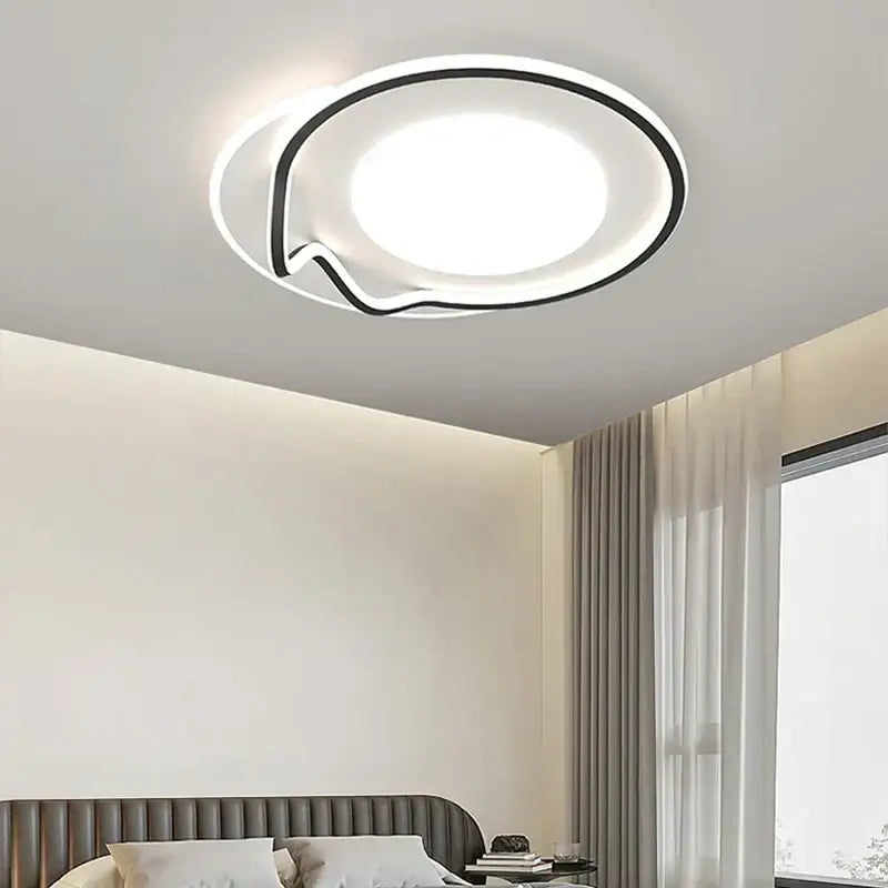 Modern white & black living chandelier lights dining room ceiling lamp