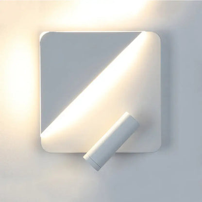 Modern white & black minimalist led spotlight wall lamp bedroom
