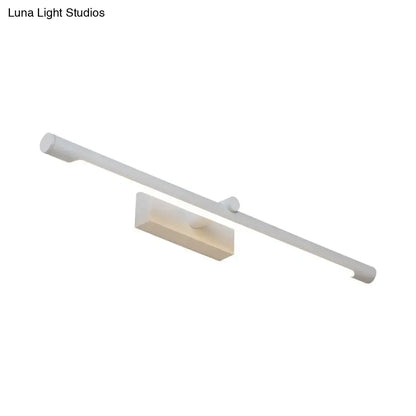 Modern white & black tube vanity lighting bathroom wall sconce