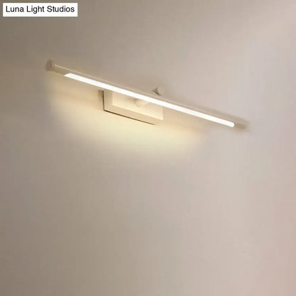 Modern white & black tube vanity lighting bathroom wall sconce