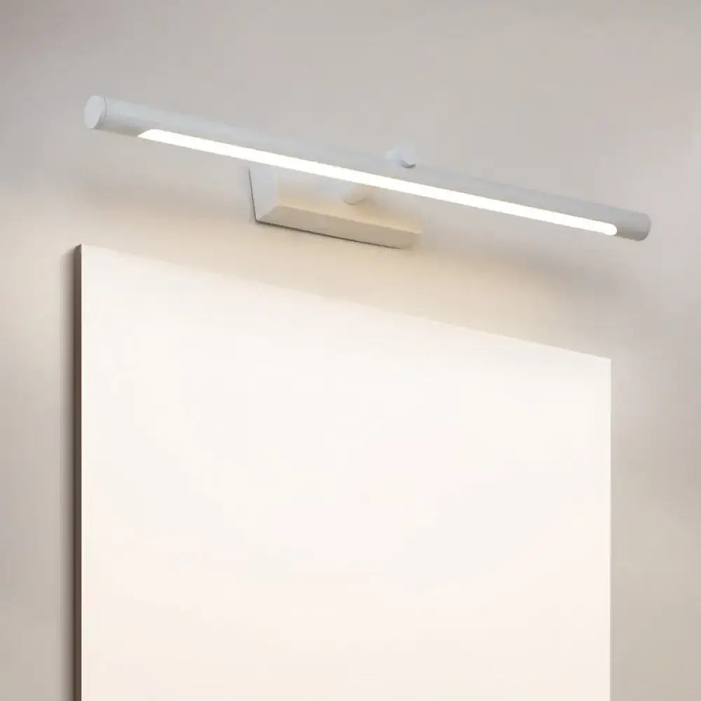 Modern white & black tube vanity lighting bathroom wall sconce