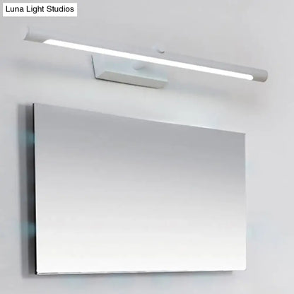 Modern white & black tube vanity lighting bathroom wall sconce