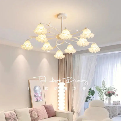 Modern white branch ceiling chandelier living room led light