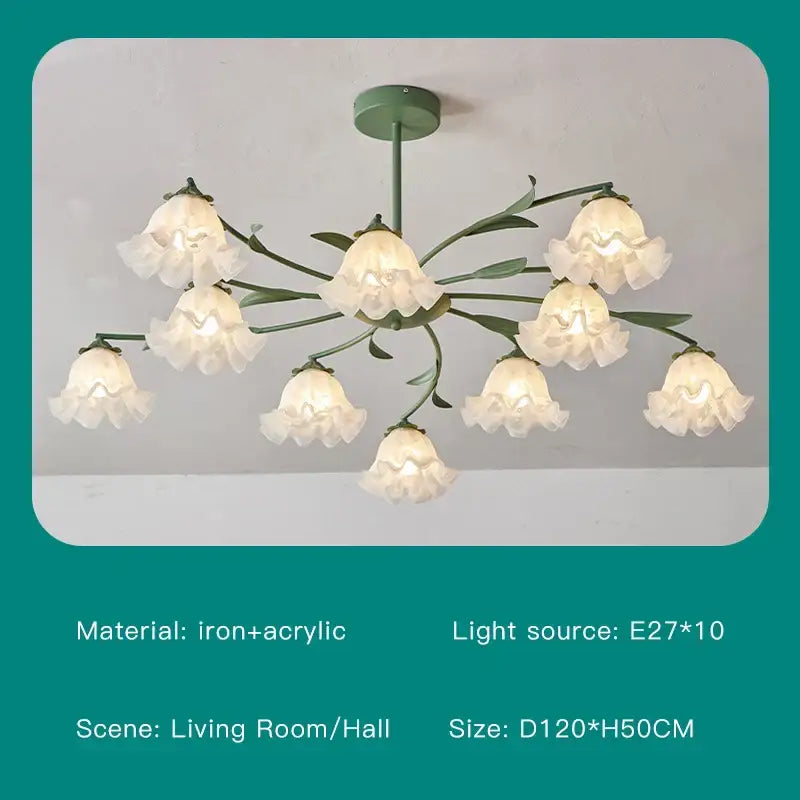 Modern white branch ceiling chandelier living room led light