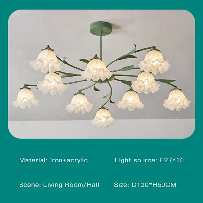 Modern white branch ceiling chandelier living room led light
