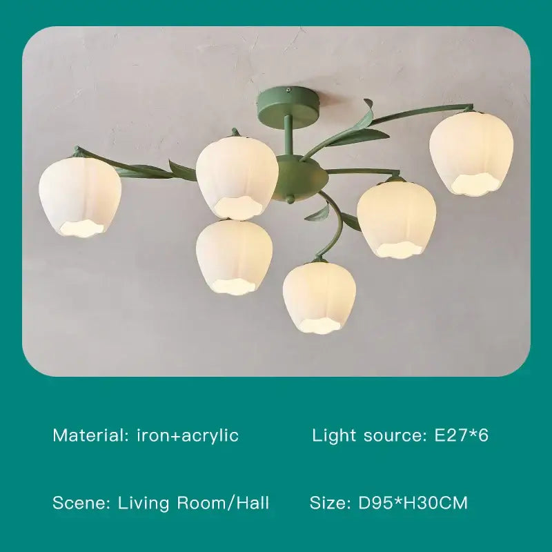 Modern white branch ceiling chandelier living room led light