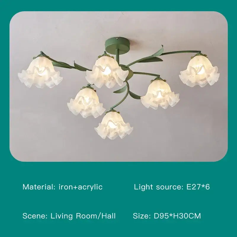 Modern white branch ceiling chandelier living room led light