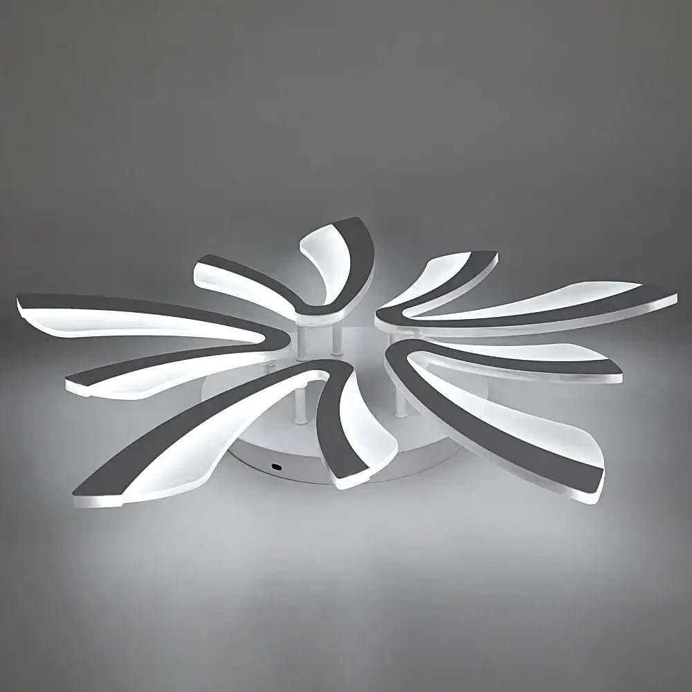 Modern white branch design led ceiling chandelier living room rc dim