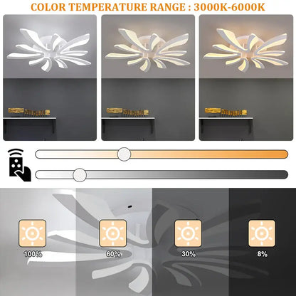 Modern white branch design led ceiling chandelier living room rc dim