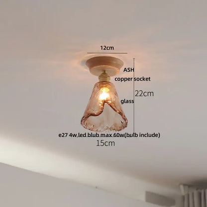 Modern white & brass ceramic led ceiling lamp bedroom lattice light