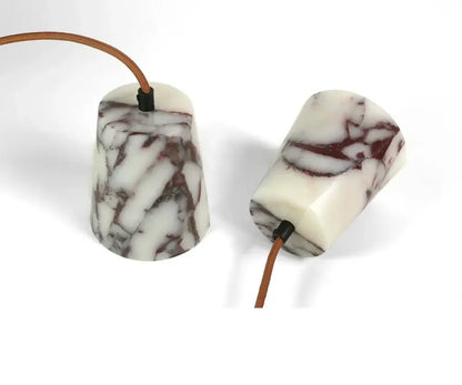 Modern white & brown marble glass pendant lamp dining room