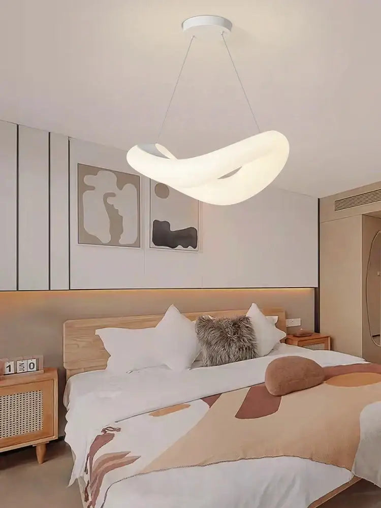 Modern white bubble led chandelier for living room pendant light