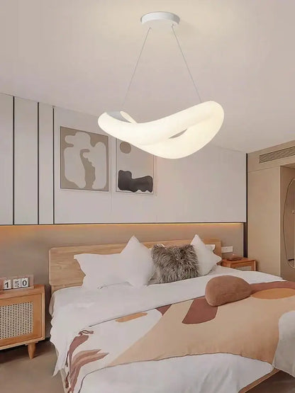 Modern white bubble led chandelier for living room pendant light