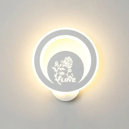 Modern white cartoon dog led wall light fixture 110v-120v bedroom