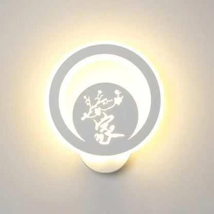 Modern white cartoon dog led wall light fixture 110v-120v bedroom