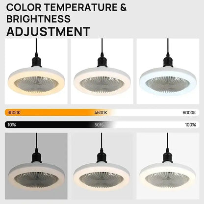 Modern white ceiling fan light with e27 socket for bedroom