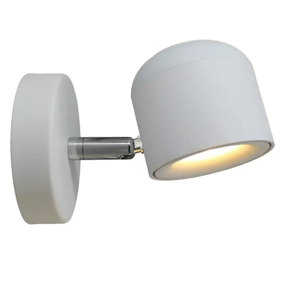 Modern white ceramic dimmable led wall lamp bedroom reading light