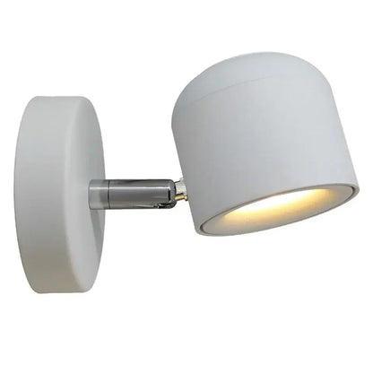 Modern white ceramic dimmable led wall lamp bedroom reading light