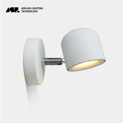 Modern white ceramic dimmable led wall lamp bedroom reading light